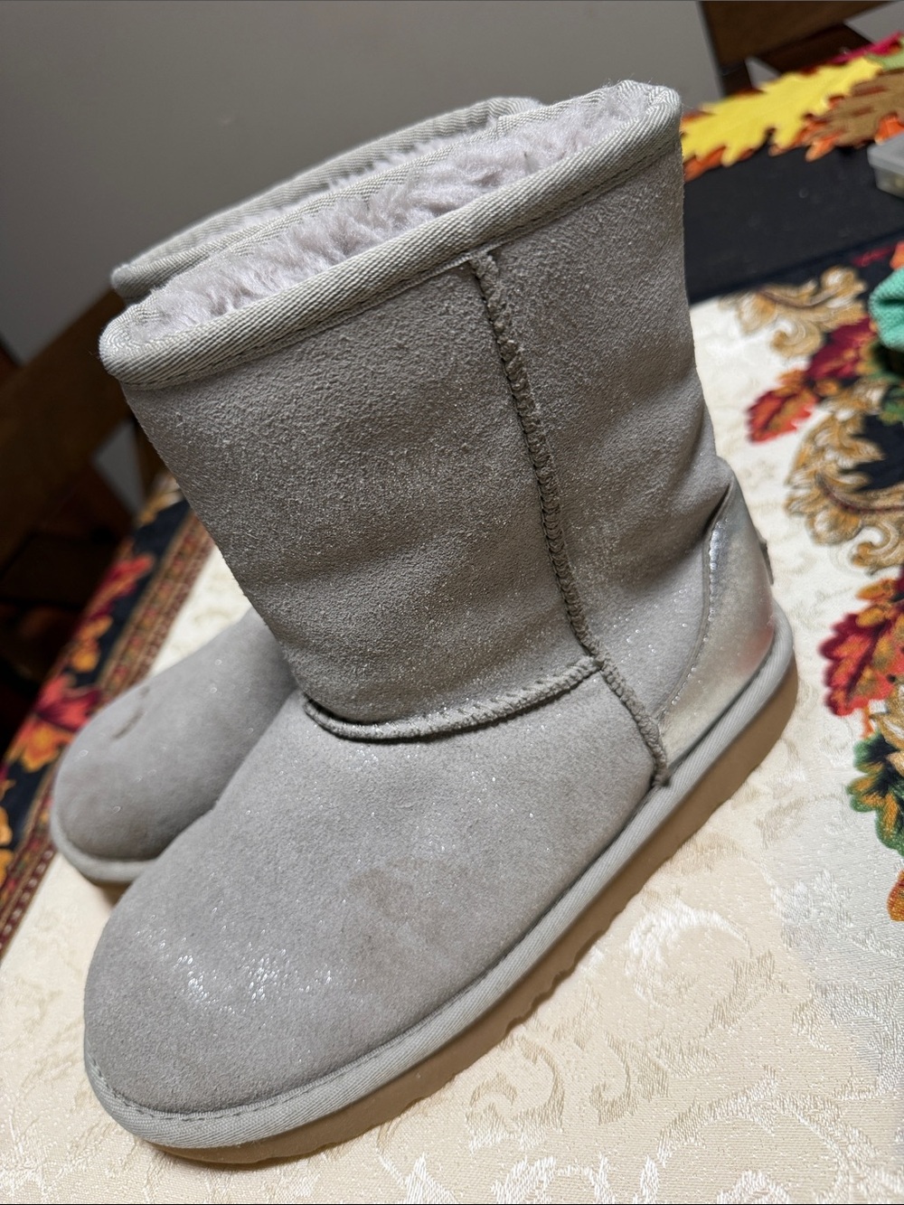 Cozy kids Short Winter Boots - Light Gray